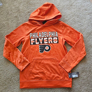 Boys Philadelphia Flyers NHL Hoodie Large Orange